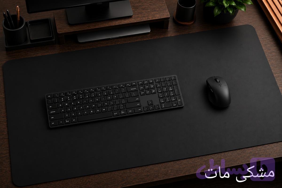 دسک مت چرم مشکی (Desk Mat)