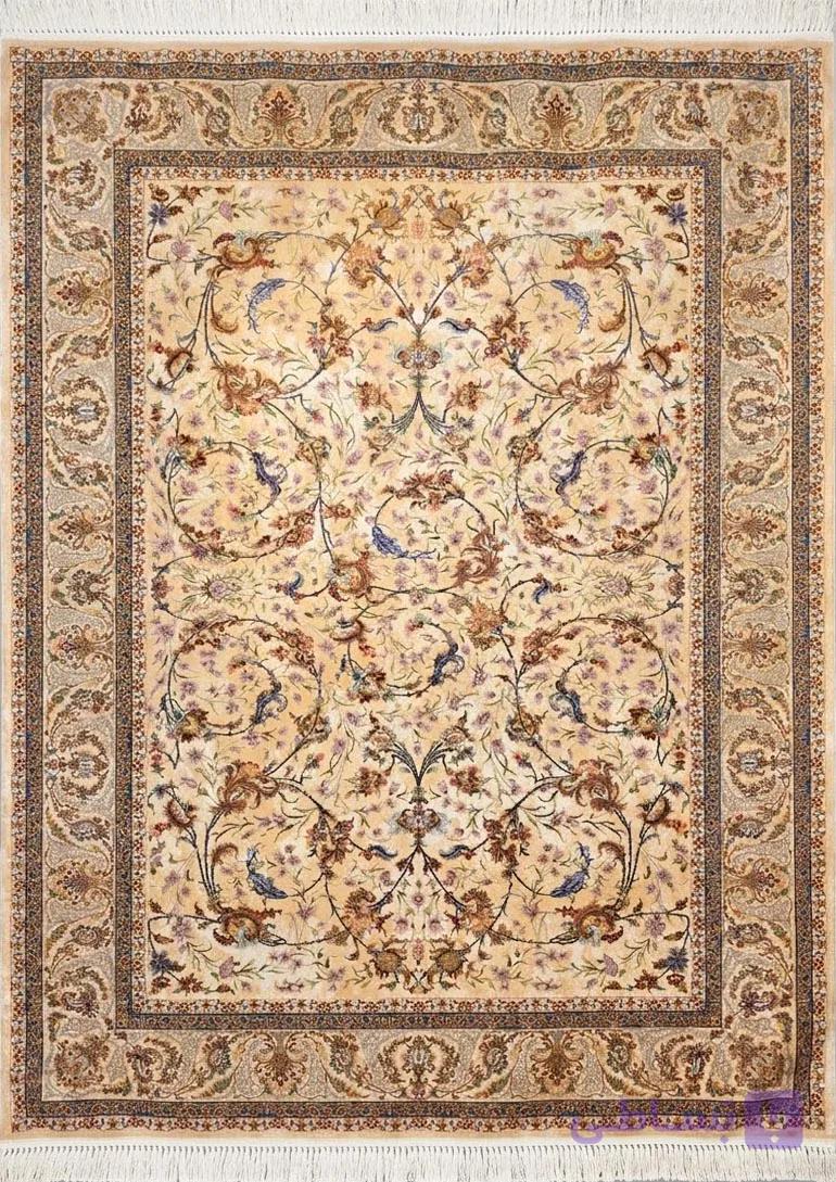 فرش ماشینی پردیسان 1250 شانه طرح D1020 — تصویر 1