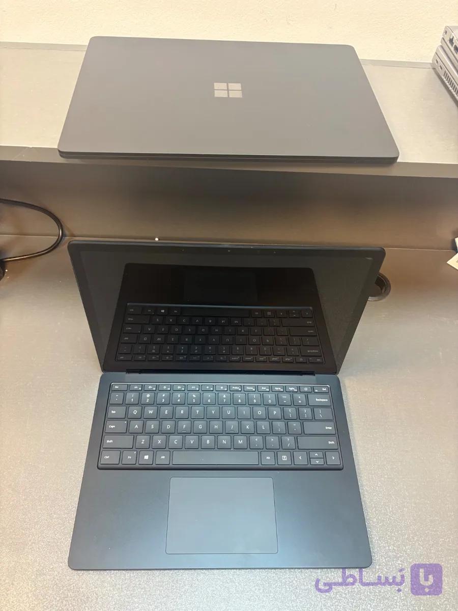 لپ تاپ مایکروسافت Surface Laptop 4 سایز 13.5 اینچ 2k تاچ پردازنده Intel core i7 نسل یازده 1185g7 رم 16G DDR4 مشابه نو — تصویر 1