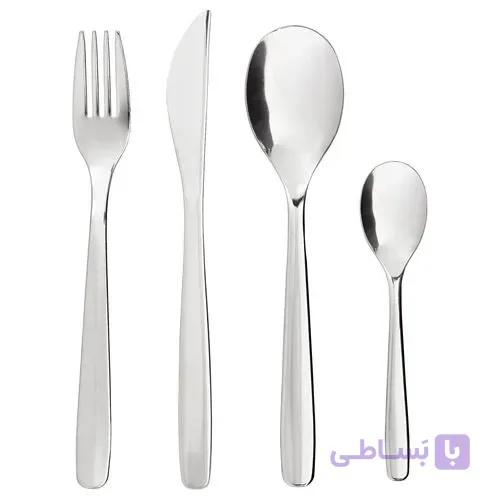 سرویس قاشق چنگال 4 نفره اقتصادی MOPSIG ایکیا — تصویر 1