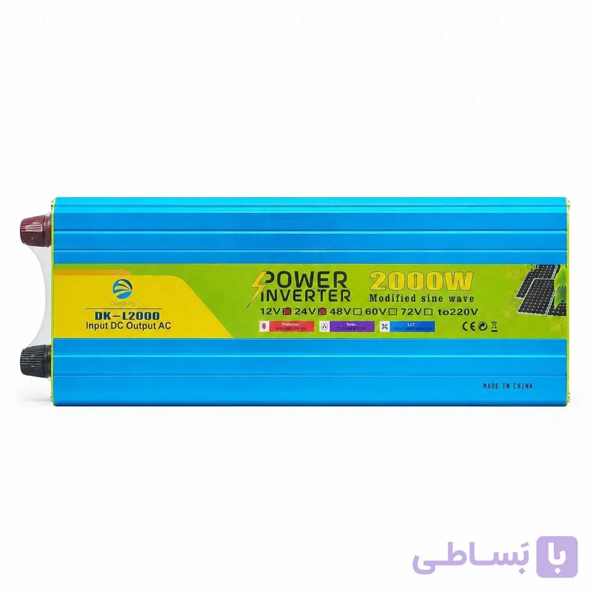 اینورتر خورشیدی  DK-L2000وات2000 | مبدل برق DC به AC با باتری خارجی — تصویر 1