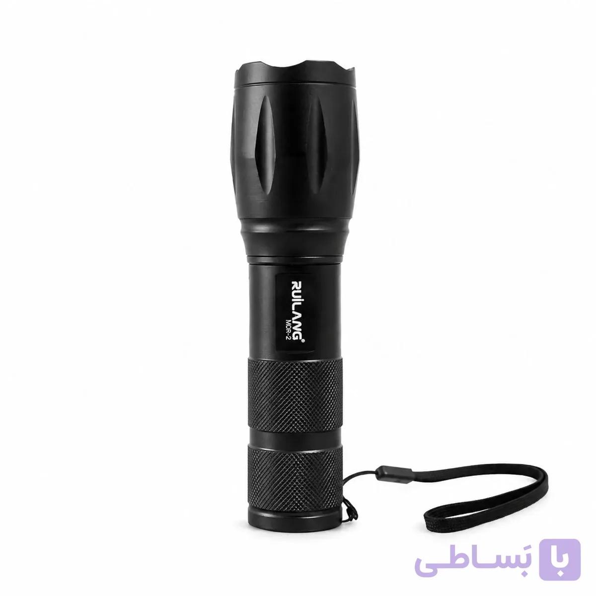 چراغ قوه دو لامپه Ruilang مدل K04-2 | زوم‌دار XPE + UV — تصویر 1
