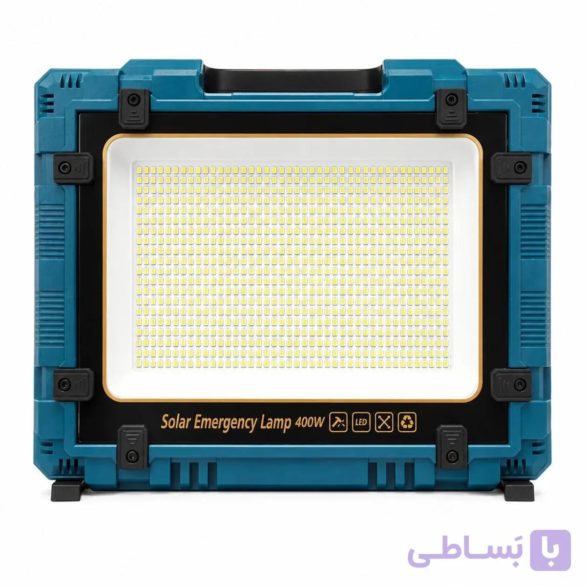 پروژکتور خورشیدی و چراغ اضطراری 400وات مدل W8109-2 | Solar Emergency Lamp — تصویر 1