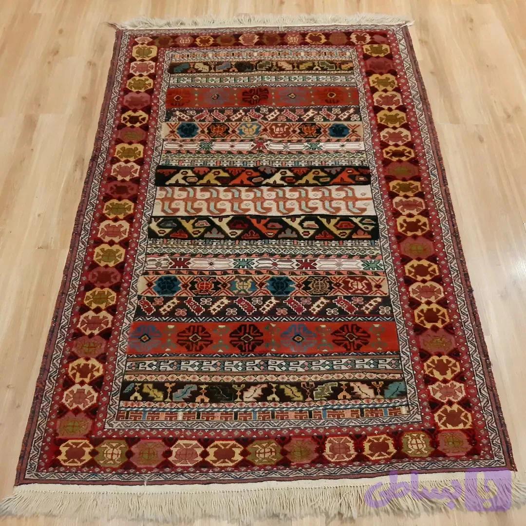 گلیم فرش دستبافت سیرجان_ابعاد:175*120