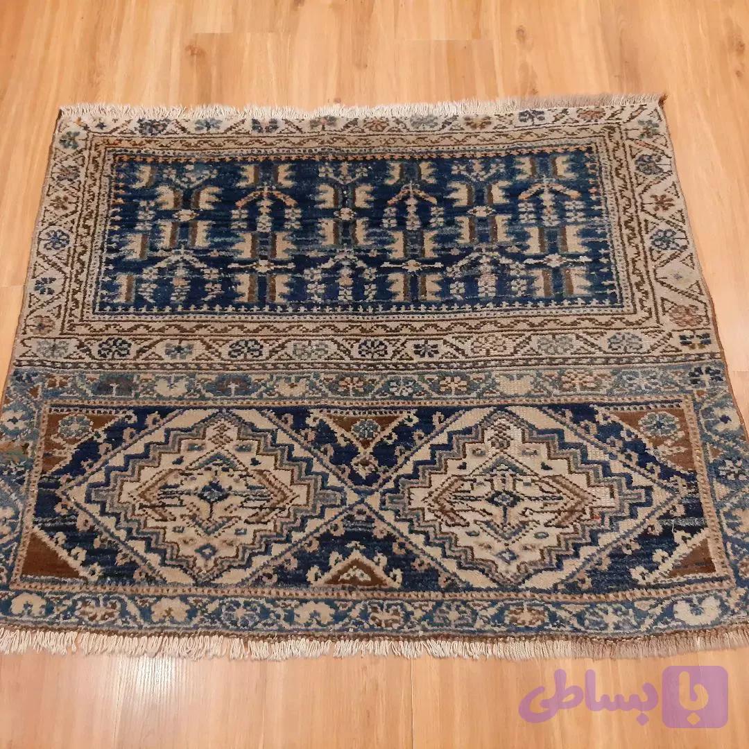 فرش دستبافت آنتیک _ابعاد:105*85