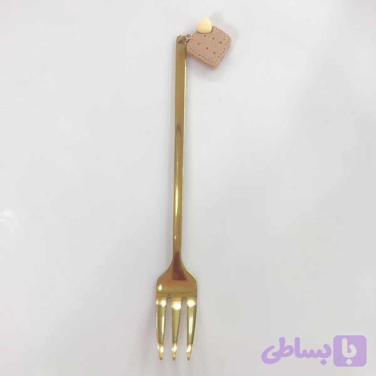 چنگال طلایی آویزدار (کد U7WJE) — تصویر 1