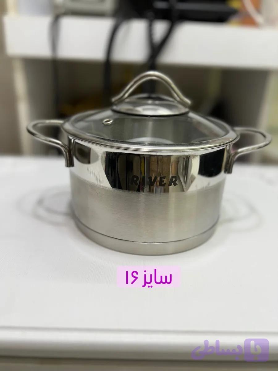 قابلمه استیل ریور سایز ۱۶ — تصویر 1