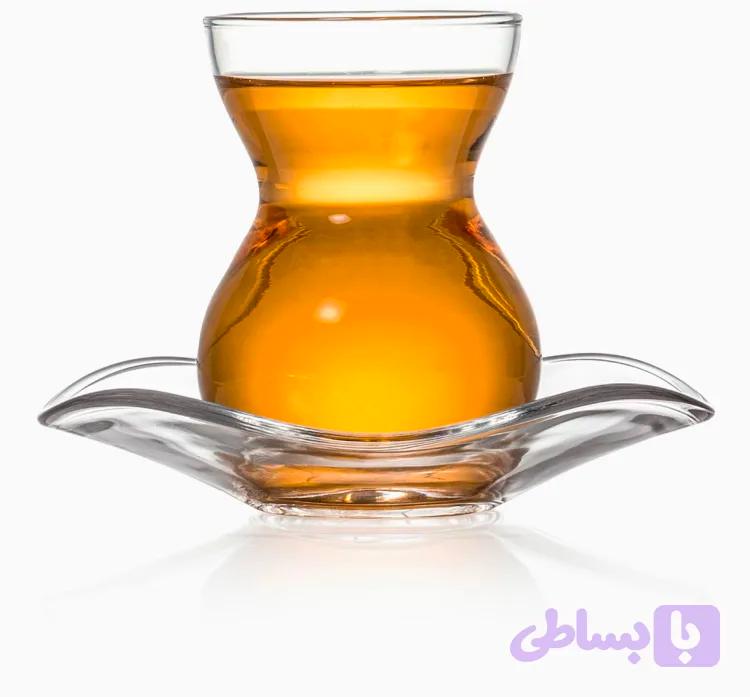 استکان نعلبکی دانتل — تصویر 1