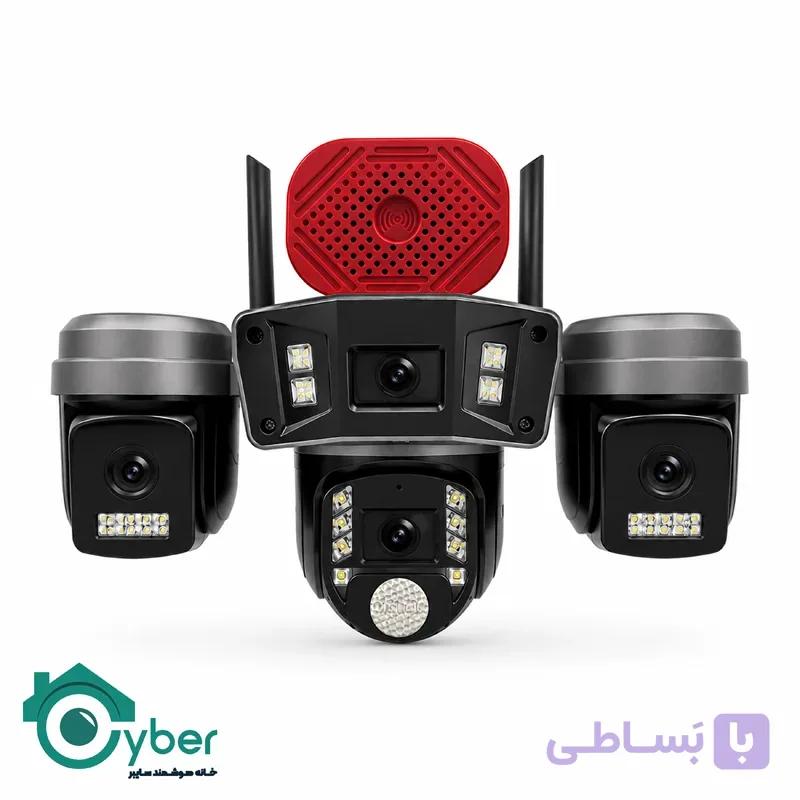 دوربین سیمکارتی چهار لنز چرخشی HACVIO مدل HAC-SPD-S4440O
