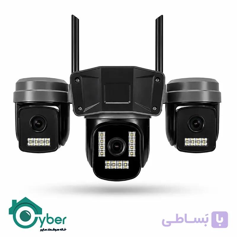 دوربین سیمکارتی سه لنز HACVIO مدل HAC-SPD-S3967O با کیفیت 15 مگاپیکسل و قابلیت چرخش PTZ