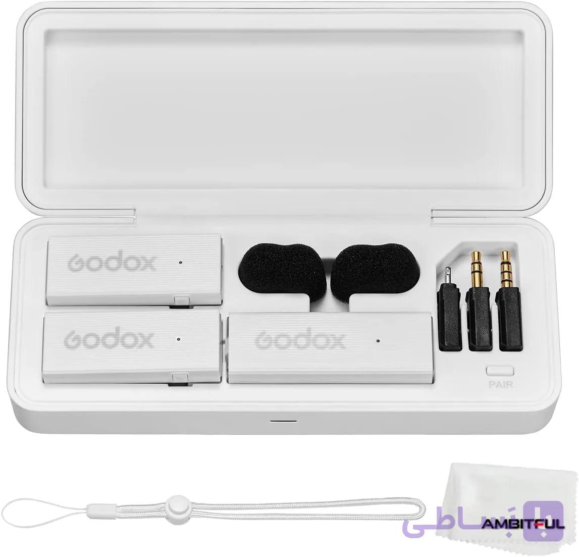 میکروفون بی‌سیم گودکس مدل GODOX MoveLink Mini LT KIT 2