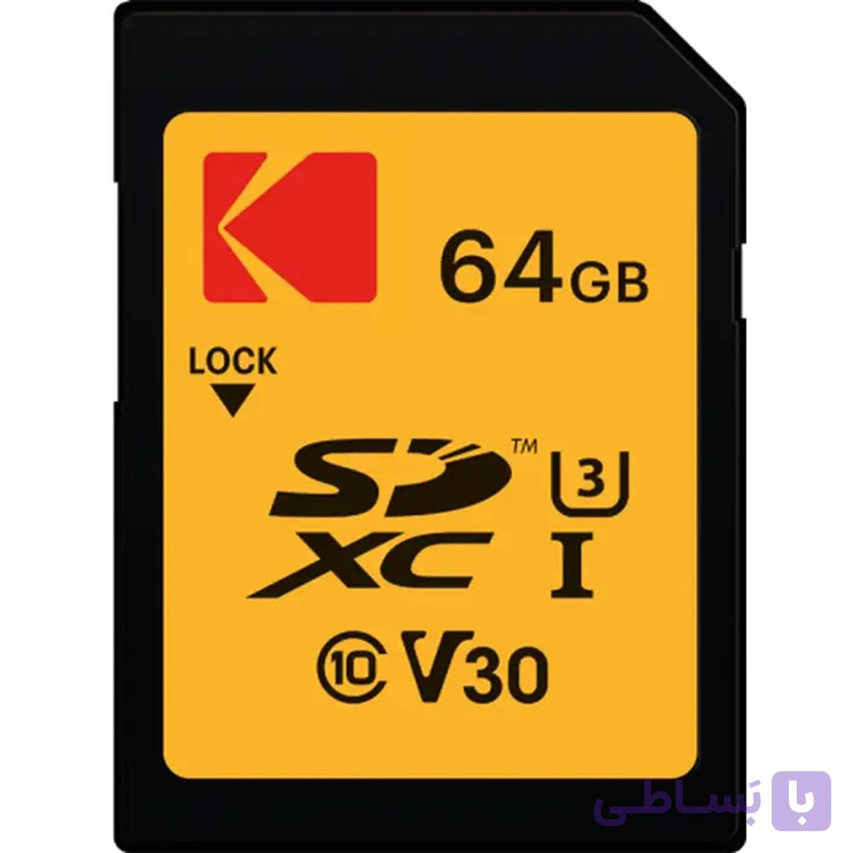کارت حافظه Kodak Ultra 64GB UHS-I U3 V30 Memory Card