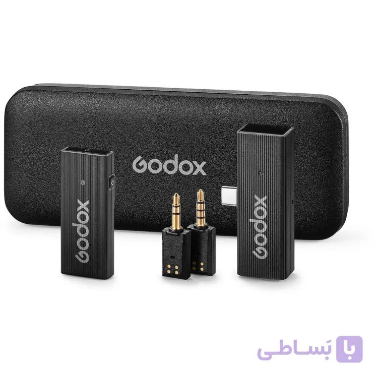 میکروفون بی‌سیم یقه‌ای گودکس GODOX MoveLink Mini UC Kit1
