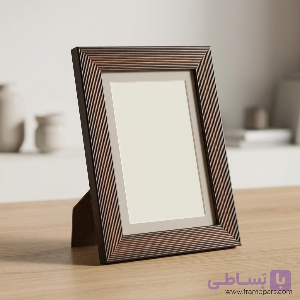 قاب عکس کبریتی3سانتی کد313(رنگ قهوه ای) — تصویر 1