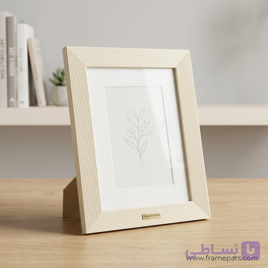 قاب عکس کبریتی3سانتی کد313(رنگ سفید) — تصویر 1