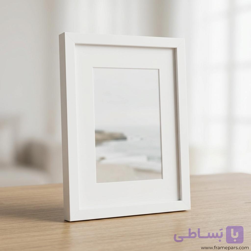 قاب عکس ۲ سانتی دیپ کد 204 رنگ سفید — تصویر 1