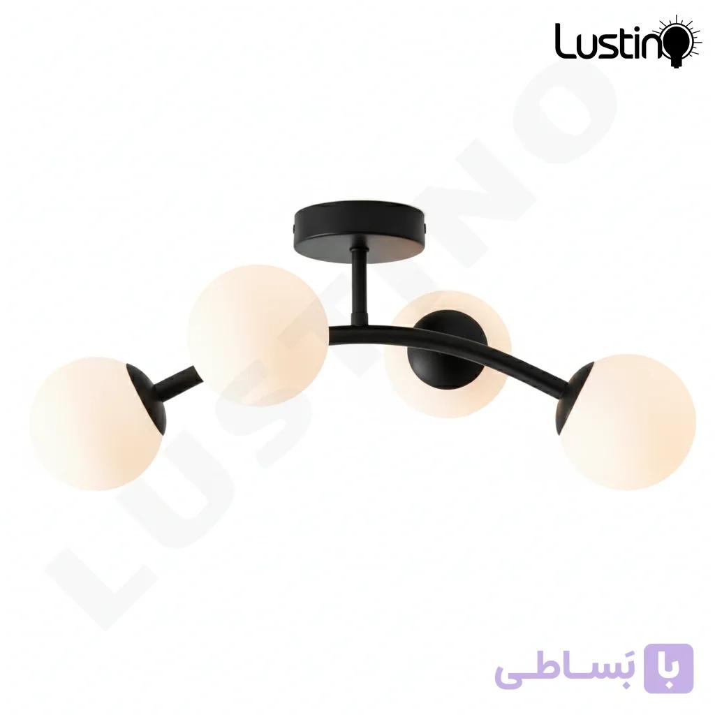 لوستر حبابی 4 شعله مدل ماهرخ — تصویر 1