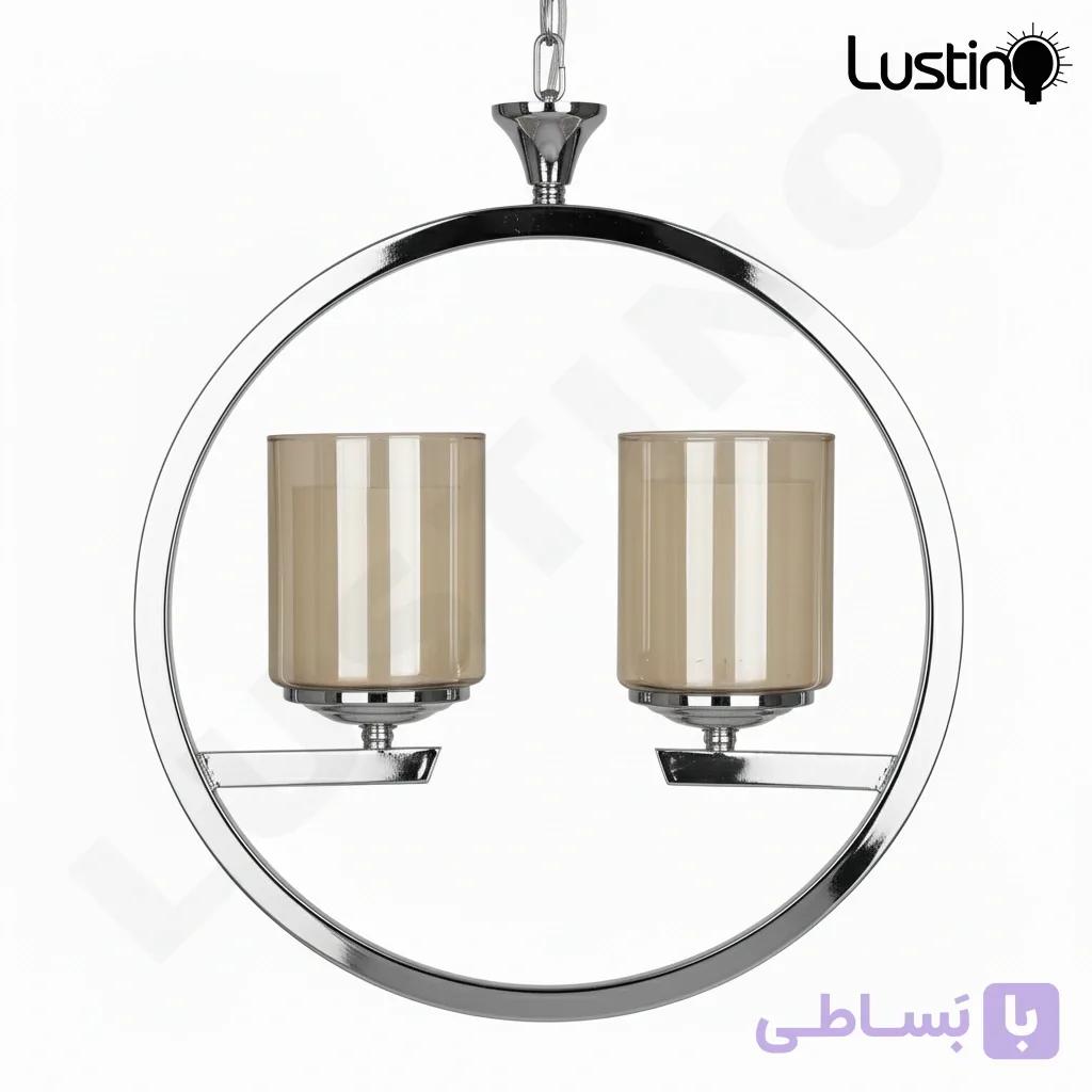لوستر لهستانی 2 شعله مدل نگار — تصویر 1
