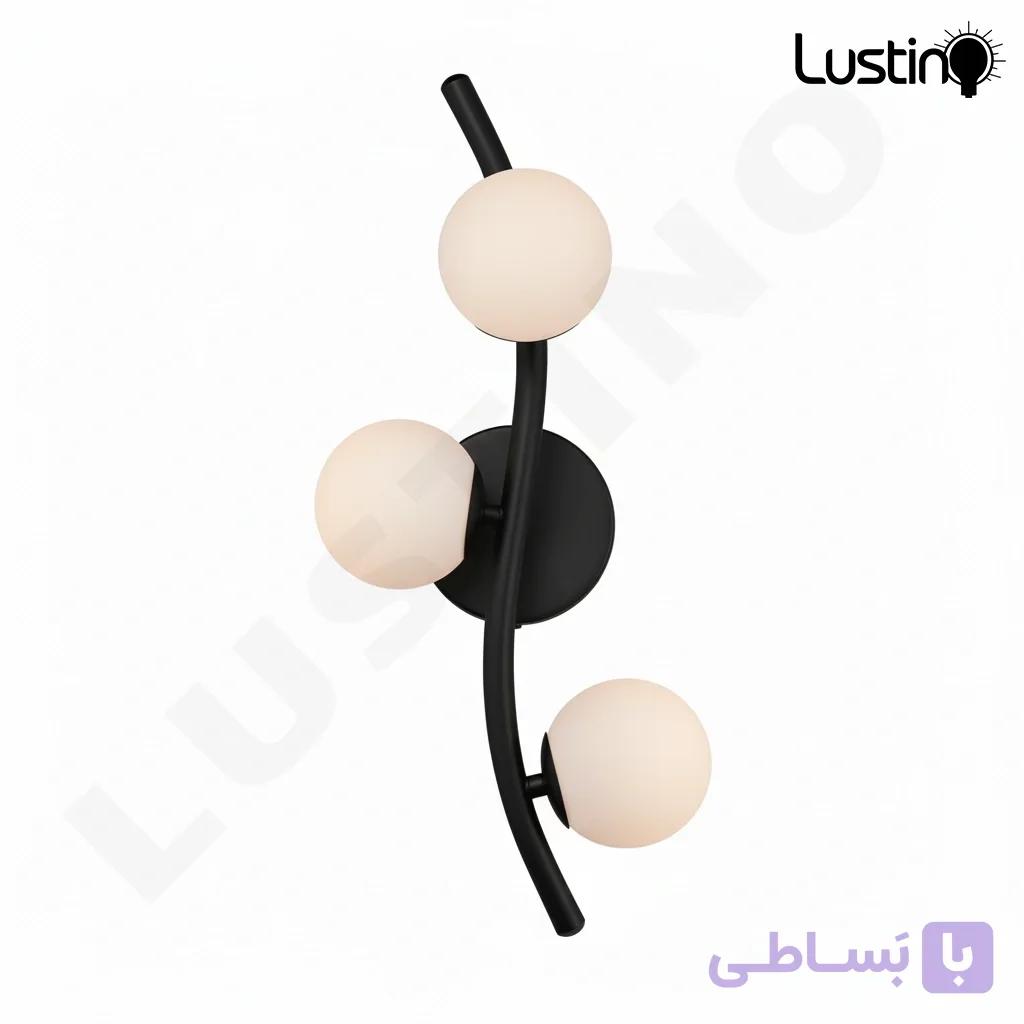 لوستر حبابی 3 شعله مدل مهنا — تصویر 1