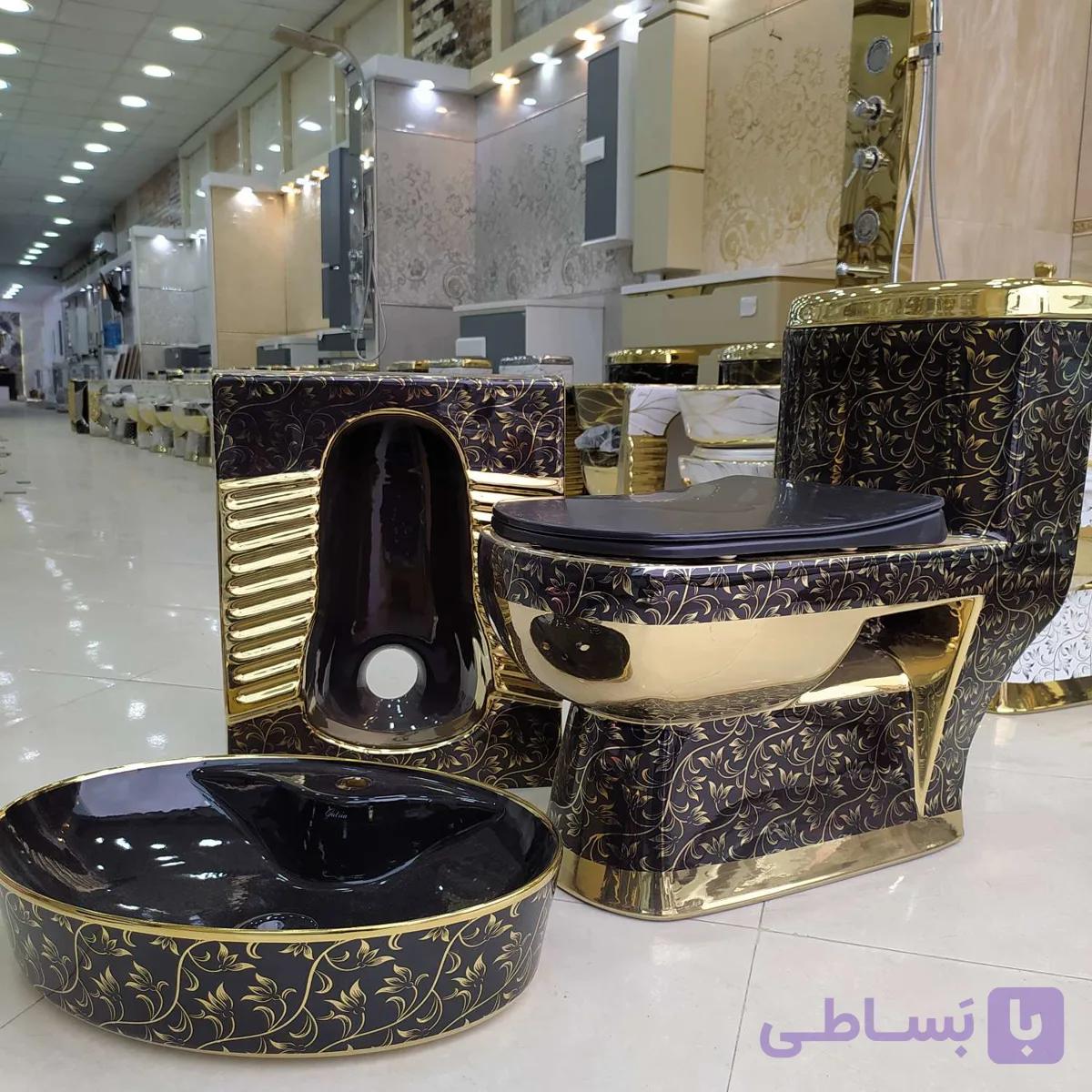 ست توالت فرنگی توالت ایرانی رویه کابینتی لوکس کد۱۱۶