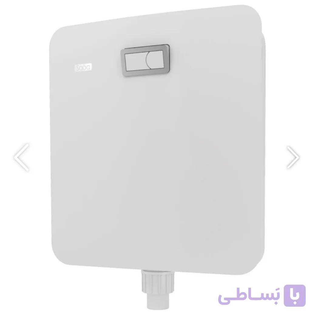 فلاش تانک سفید کروم طرح بامبو