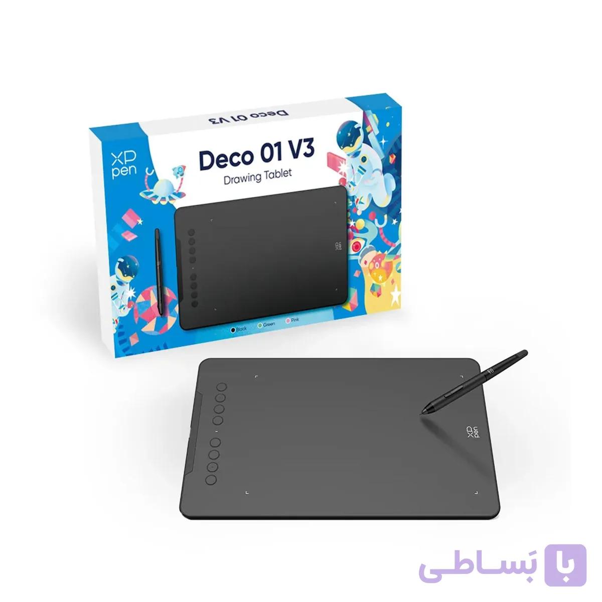 قلم نوریXP-Pen Deco 01 V3 (جدید و ارتقاءیافته) — تصویر 1