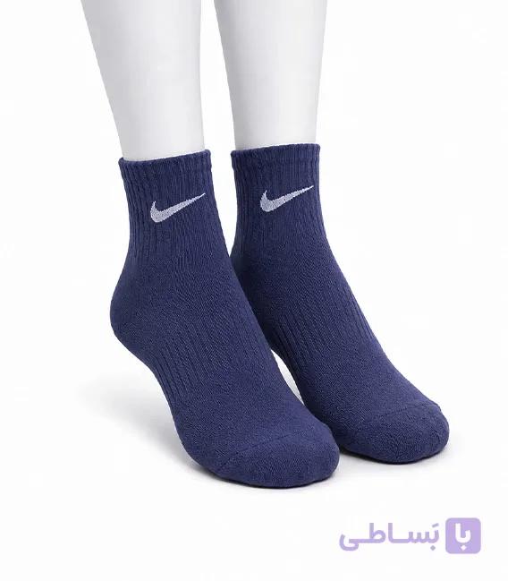 جوراب نیم ساق نخی طرح نایک کد 465 — تصویر 1