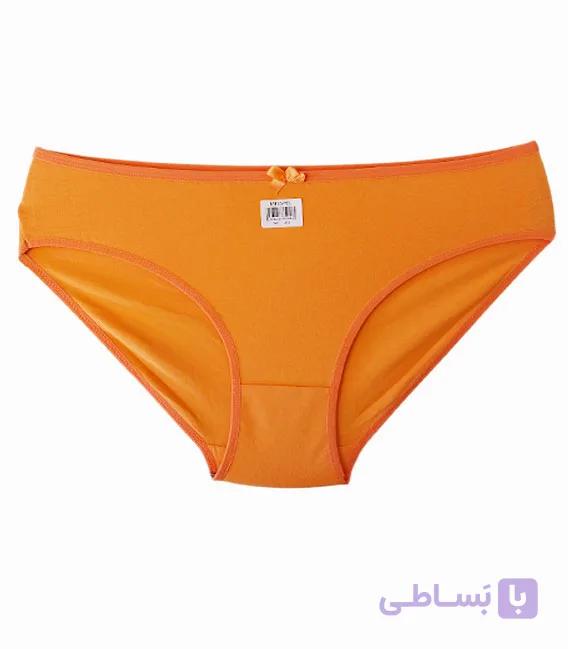شورت زنانه اسلیپ نخی میسپل ساده نارنجی کد ۴۳۶ — تصویر 1
