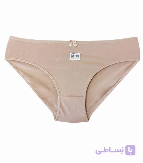 شورت زنانه اسلیپ نخی میسپل ساده کرم کد ۴۳۶ — تصویر 1