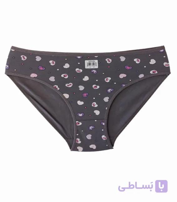 شورت زنانه اسلیپ نخی میسپل طرح قلبهای متنوع کد 446 — تصویر 1