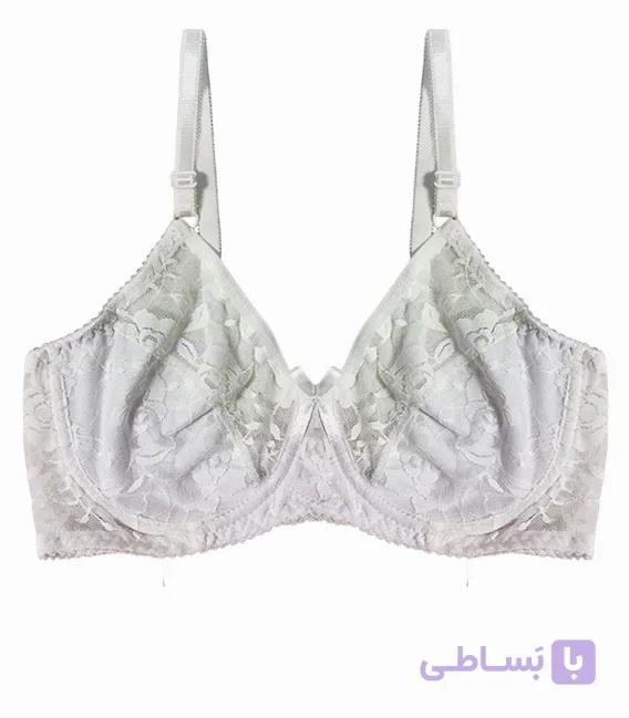 سوتین توری فنردار ژوبین joubin کد 13770 طرح گل درشت — تصویر 1