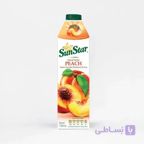 آبمیوه سان استار 1 لیتری با طعم هلو