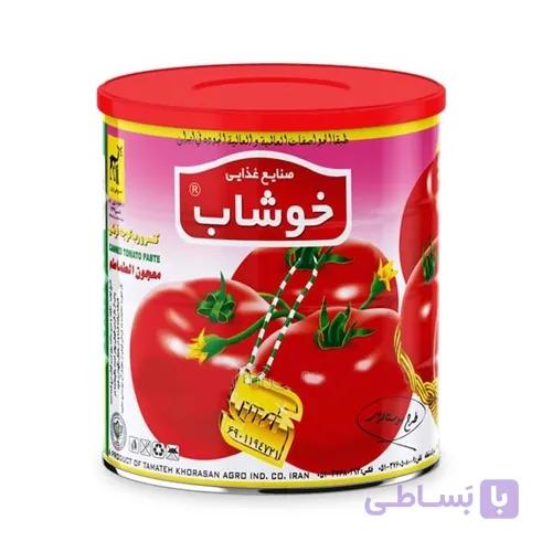 رب گوجه فرنگی خوشاب 800 گرم – کارتن 12 عددی