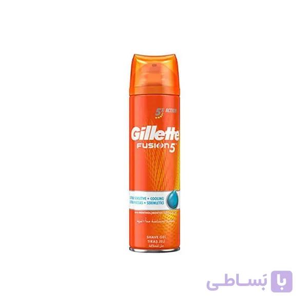 ژل اصلاح فیوژن 5 ژیلت اولترا سنسیتیو +کولینگ