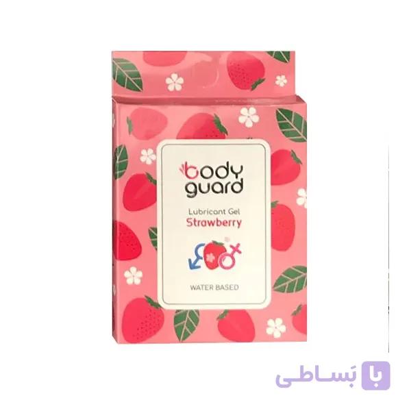 ژل لوبریکانت توت فرنگی بادیگارد 3عددی