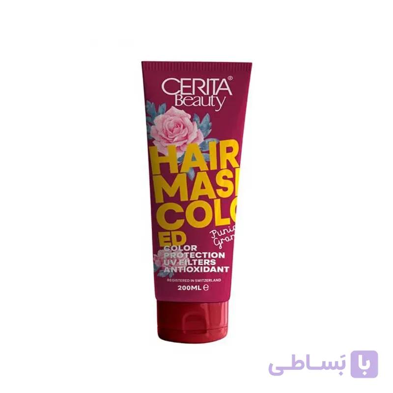 ماسک مو تیوپی سریتا قرمز مناسب موهای رنگ شده 200ml داخل حمام — تصویر 1