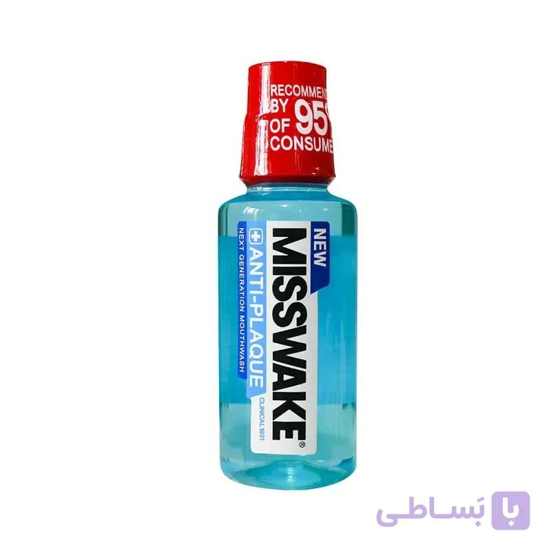 دهان شویه میسویک آنتی پلاک حجم 400 میلی لیتر Misswake Dental Plaque — تصویر 1