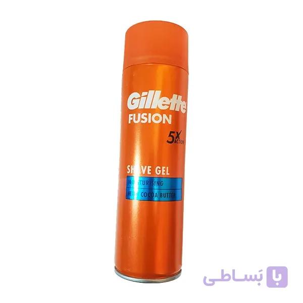 ژل اصلاح فیوژن 5X ژیلت حاوی کره کاکائو