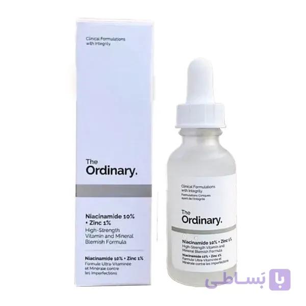 سرم پوست نیاسینامید اوردینری مدل 1% Niacinamide 10% + Zinc حجم ۳۰ میلی لیتر