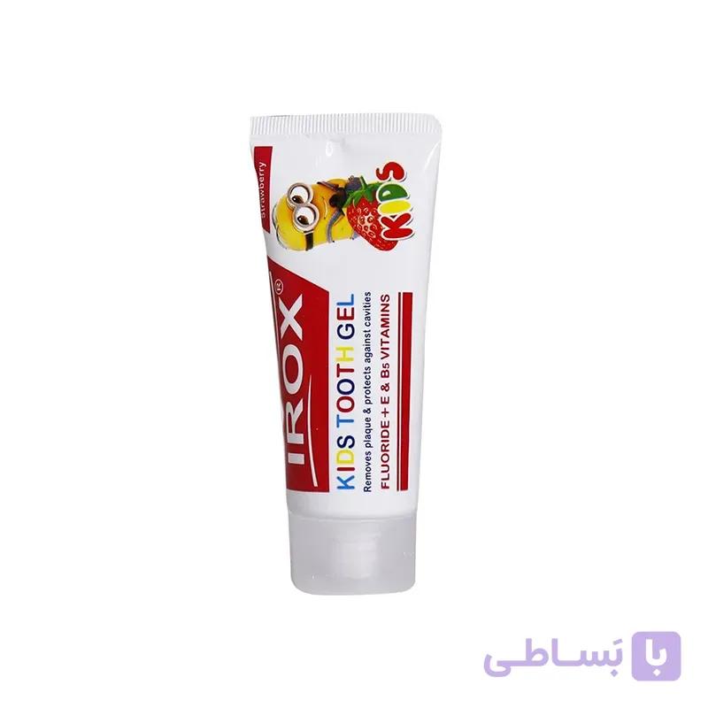 ژل دندان کودک ایروکس با طعم توت فرنگی — تصویر 1