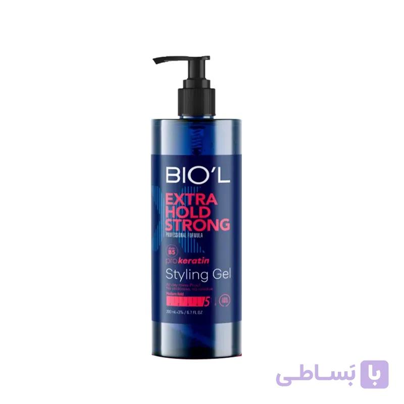 ژل حالت دهنده مو بیول BIOˊL مدل Extra Hold Strong حجم 700 میلی لیتر
