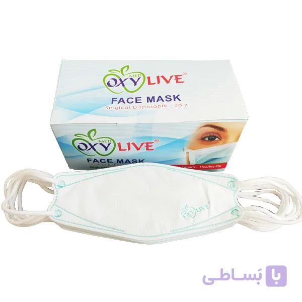 ماسک سه بعدی 25 عددی سبز چهار لایه مد اکسی لایو Medoxylive — تصویر 1