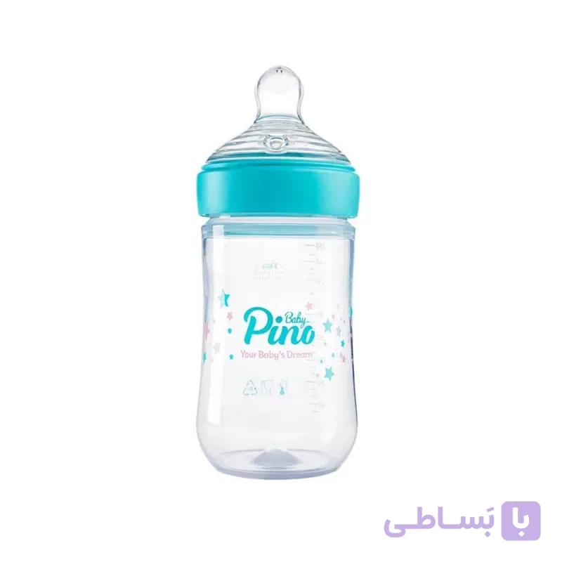 شیشه شیر پینو بیبی آبی مدل Natural sense کد L6-18 ظرفیت 260 میلی لیتر — تصویر 1
