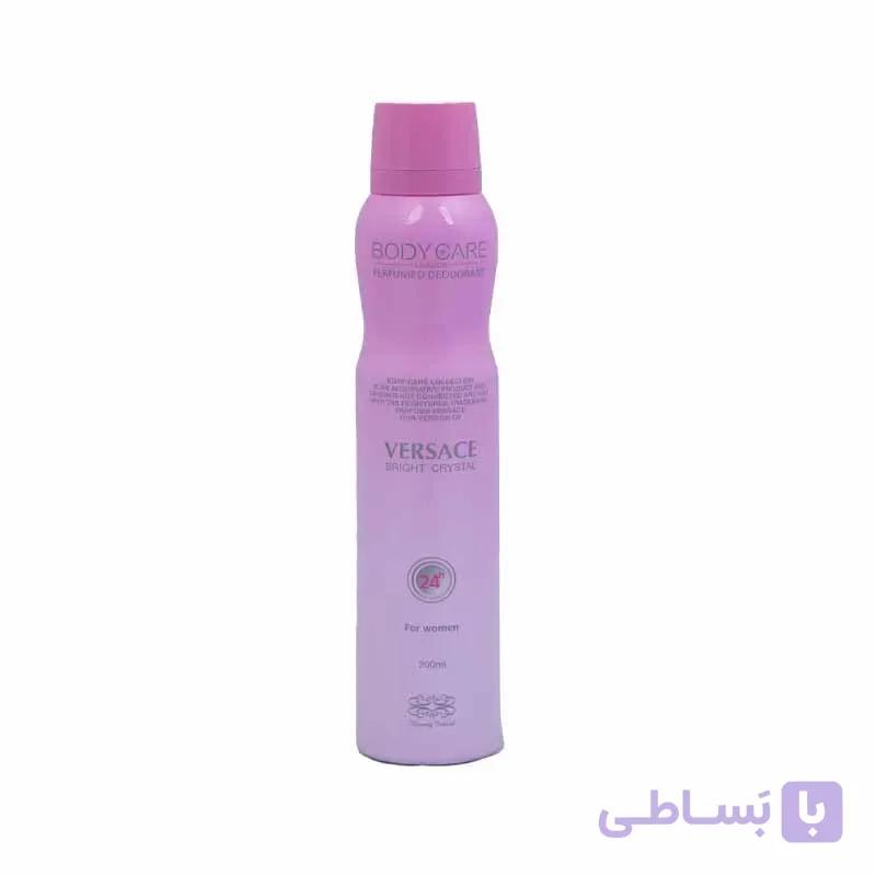 اسپری خوشبو کننده بدن بادی کر زنانه ورساچه کریستال برایت Body Care Versace Crystal Bright