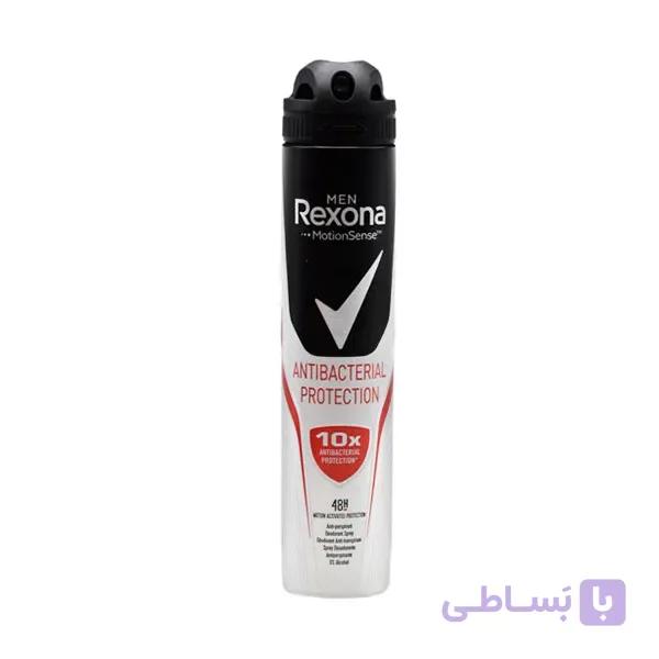 اسپري مردانه رکسونا ضد تعريق آنتی باکتریال پروتکشن مدل Antibacterial protection