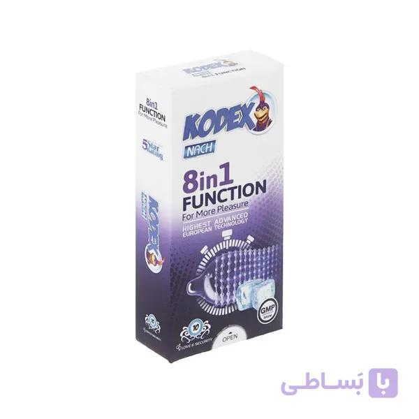 کاندوم 8 در1 ناچ کدکس مدل Function بسته 12 عددی