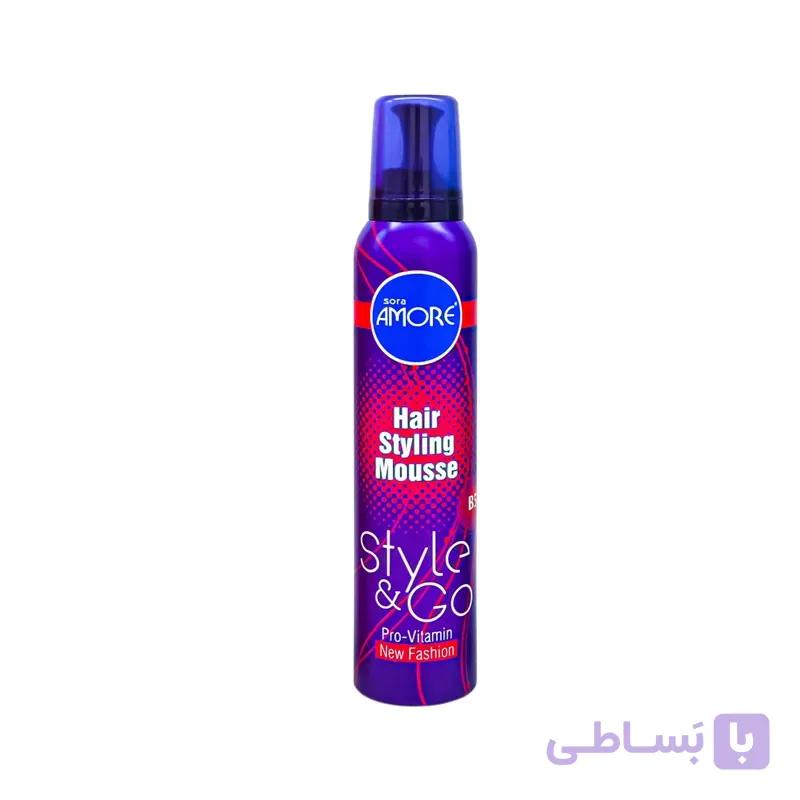 موس حالت دهنده مو سورا آمور بنفش 225 میلی لیتر