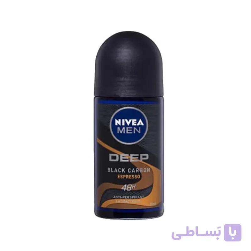 مام رول ضد تعریق نیوا دیپ بلک کربن اسپرسو مردانه مدل ( Deep Black Carbon ) حجم 50ml