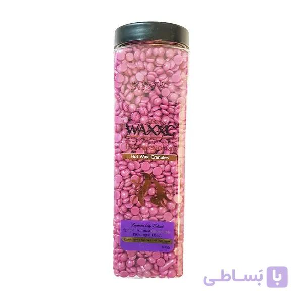 وکس عدسی صدفی حاوی عصاره روغنی لوندر 500 گرمی برند وکسی WAXXC ( رنگ صورتی )
