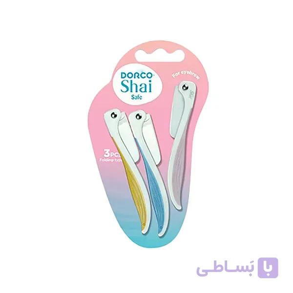 تیغ ابرو دورکو مدل Shai Safe بسته 3 عددی رنگی